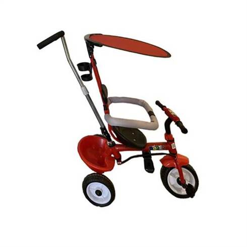 tricycle-rodeo-k007-avec-canne-directionnel-et-pare-soleil-rouge